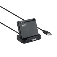 Lector de Tarjetas Tooq - DNI 4.0 y Tarjeta Inteligentes USB 2.0 Negro Lector de Tarjetas Tooq - DNI 4.0 y Tarjeta Inteligentes USB 2.0 Negro