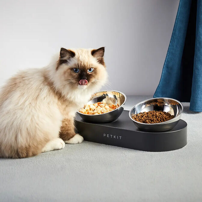 Comedero Doble Ajustable PETKIT Fresh Nano Acero Inoxidable image number 2