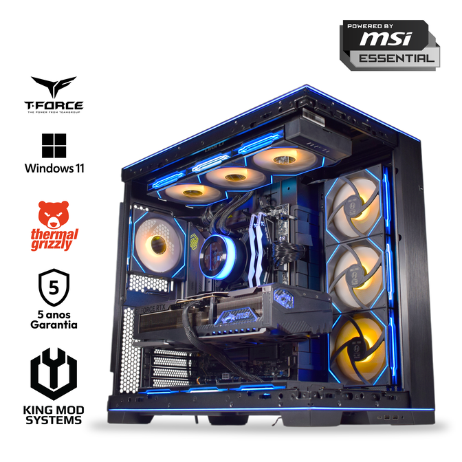 Ordenador King Mod Gamer-PC Ryzen 7 9800X3D 64GB DDR5 2TB RTX 5090 WiFi W11 V2 image number 0