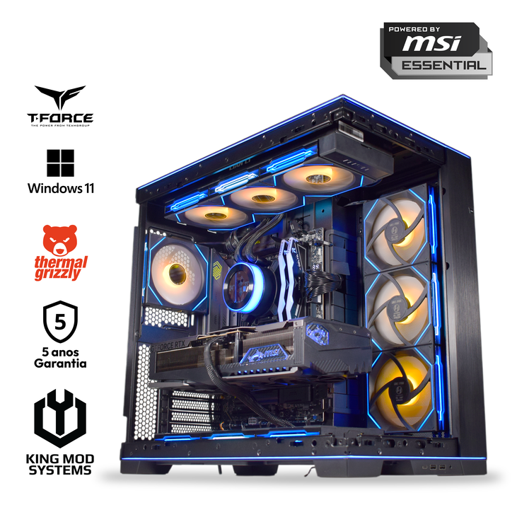 Ordenador King Mod Gamer-PC Ryzen 7 9800X3D 64GB DDR5 2TB RTX 5090 WiFi W11 V2 image number 0