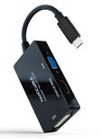 Adaptador NanoCable USB-C para HDMI / DVI / VGA 20 CM Negro image number null