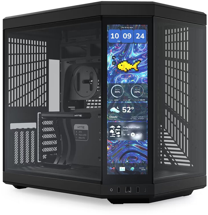 Caja ATX Hyte Y70 Touch Infinite Vidrio Templado Negro image number 0