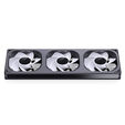 Ventilador Jonsbo ZB-360 RGB de Marco &Uacute;nico de Flujo Invertido Negros &ndash; Triple Ventilador 120mm (360mm) image number null