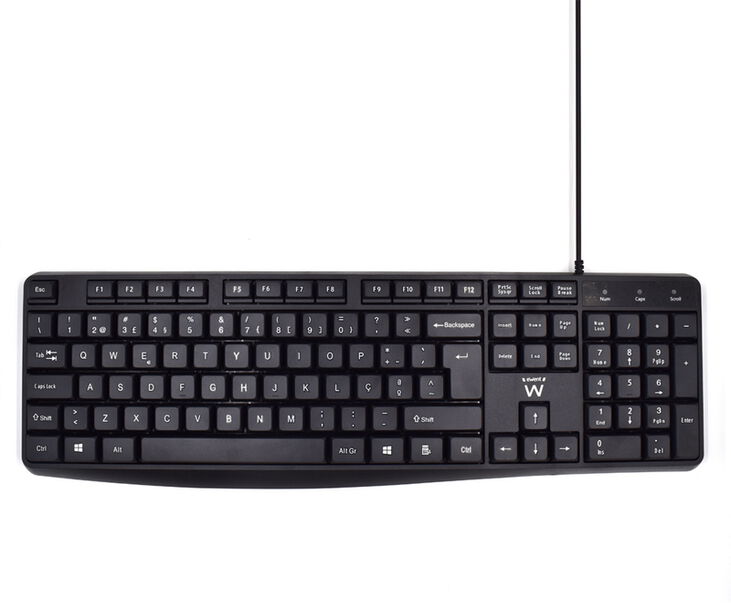 Teclado Ewent Business USB Quiet Typing PT Negro image number 0