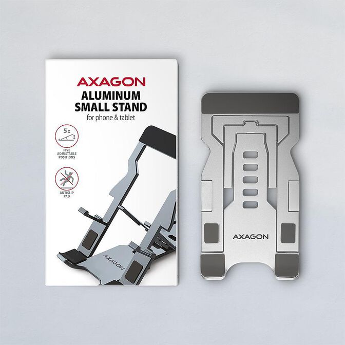 Soporte Mesa AXAGON STND-M Ajustable para Smartphone/Tablet Plata image number 5
