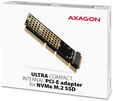 Adaptador PCIe 3.0 16x AXAGON PCEM2-1U, M.2 SSD NVMe, hasta 80mm SSD, low profile 1U image number null