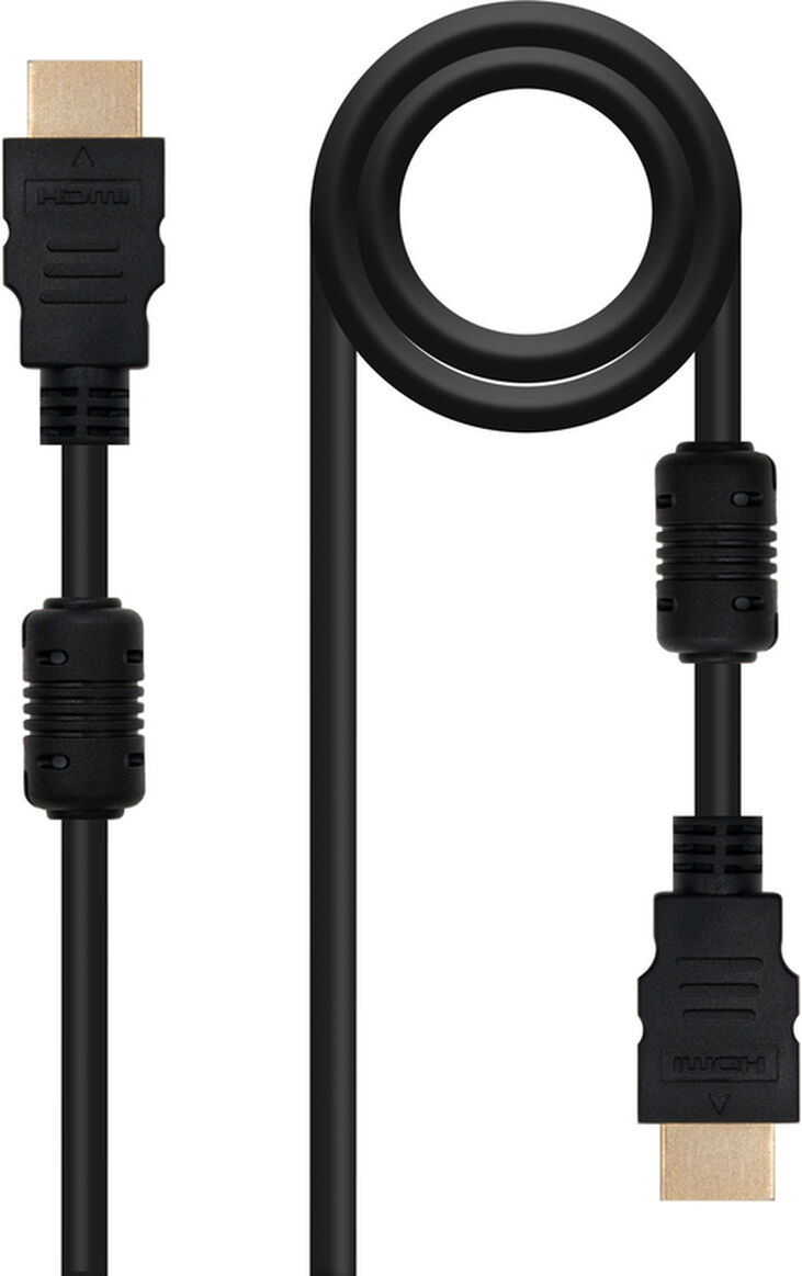 Cable HDMI V1.4 HEC NanoCable USB-A M/M 3 M c/Ferrite image number 0
