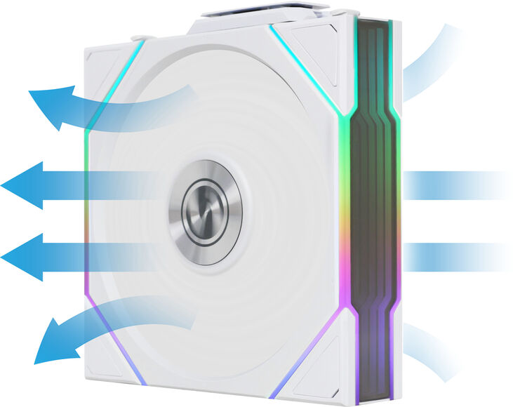 Ventilador Lian Li UNI FAN TL120 RGB Wireless Reverse PWM Blanco 120mm (Pack 3) image number 4
