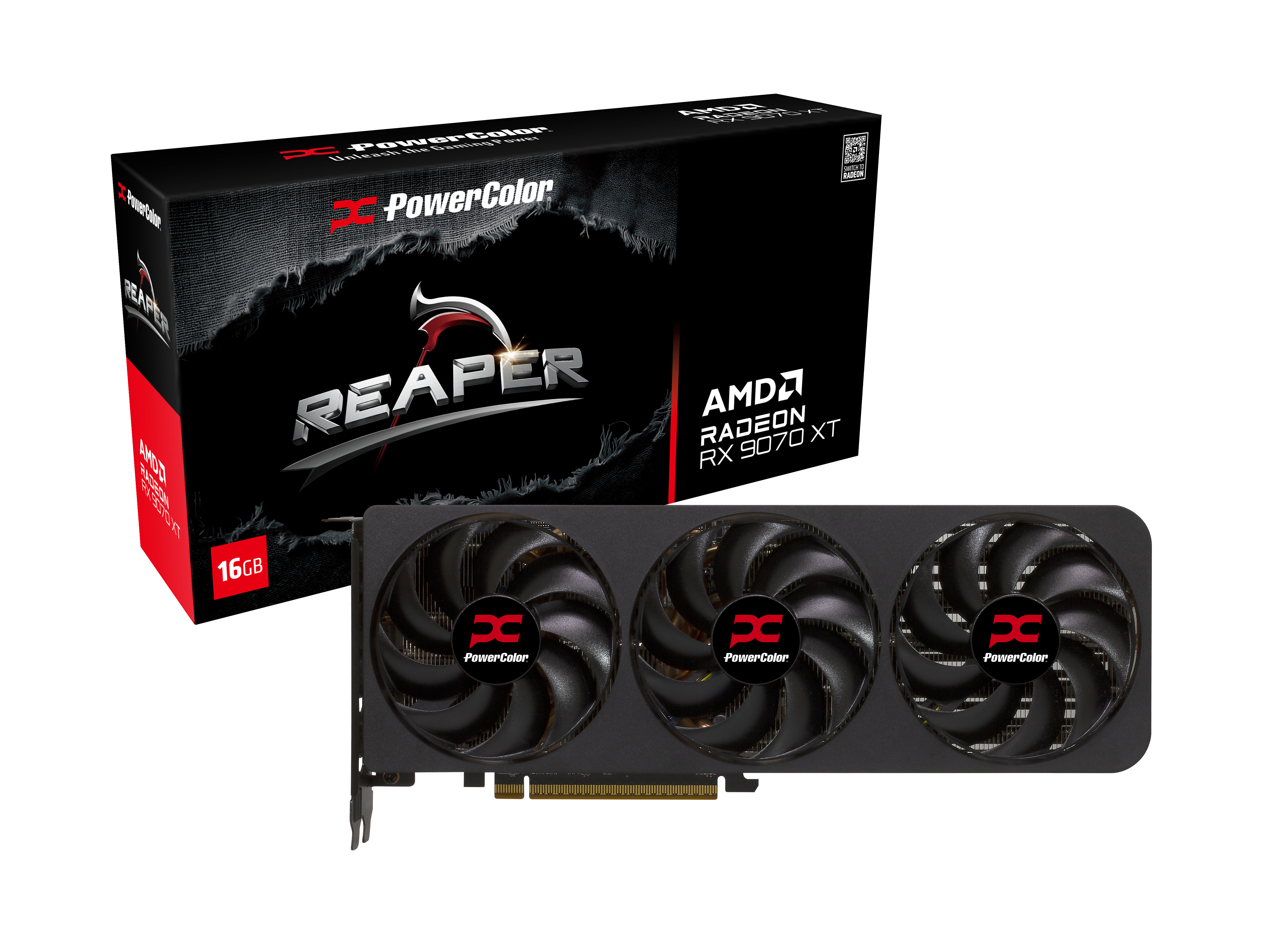 Tarjeta Gr&aacute;fica PowerColor Radeon RX 9070 XT Reaper 16GB GDDR6