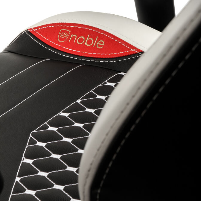 Silla noblechairs EPIC Real Leather - Negro / Blanco / Rojo image number 18