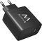 Cargador Ewent EW1330 USB-C/USB-A GaN Fast Charger 65W Negro