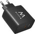 Cargador Ewent EW1330 USB-C/USB-A GaN Fast Charger 65W Negro image number null