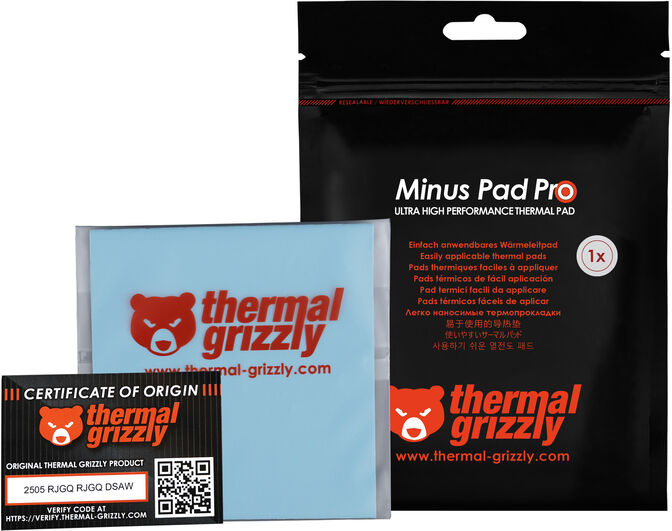 Thermal Pad Thermal Grizzly Minus Pad Pro 100 x 100 x 1.5 mm image number 5