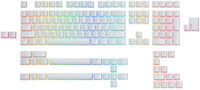Juego de 145 Teclas Glorious PBT Aura V2, Blanco (US ANSI)