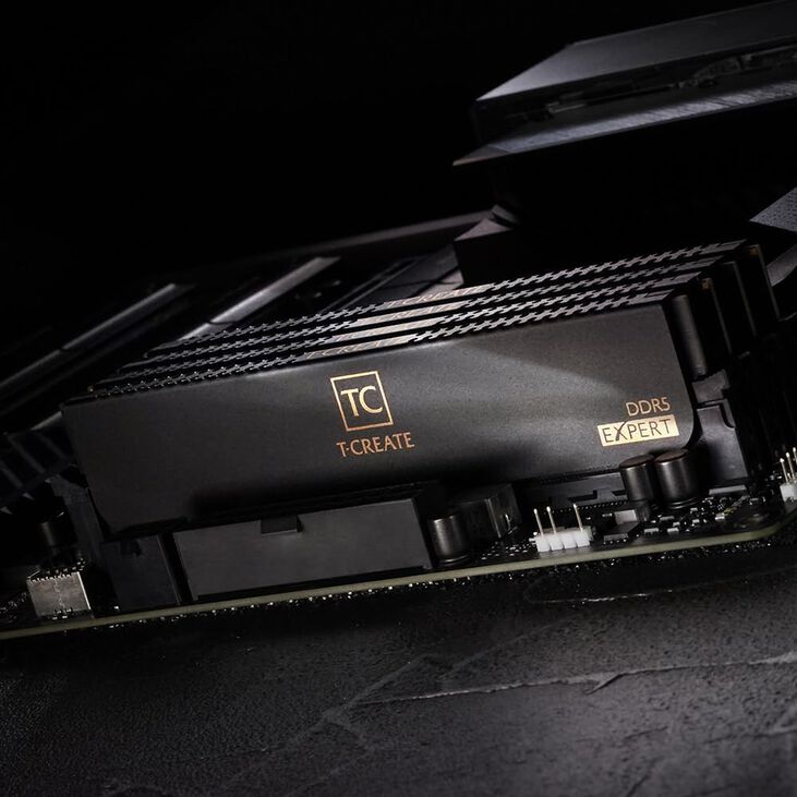 Team Group Kit 32GB (2 x 16GB) DDR5 6000MHz T-Create Expert Preto CL30 image number 5