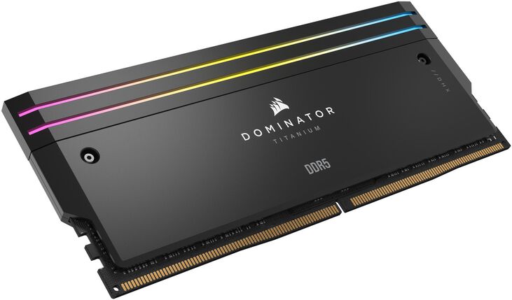 Corsair Kit 64GB (2 x 32GB) DDR5 6000MHz Dominator Titanium RGB Black CL30 image number 4