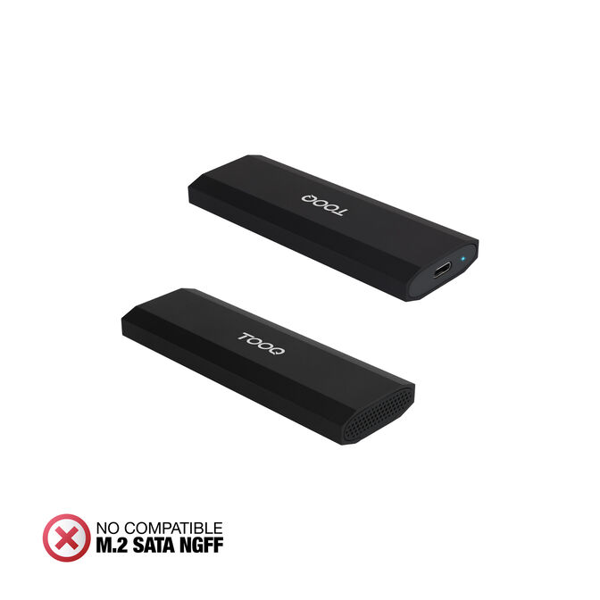 Caja SSD Tooq TQE-2231B M.2 NVMe PCIe USB3.1 Gen 2 Negro image number 1