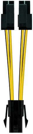 Cable de Alimentaci&oacute;n NanoCable 4PIN/F - 4/4PIN/M 15CM image number null