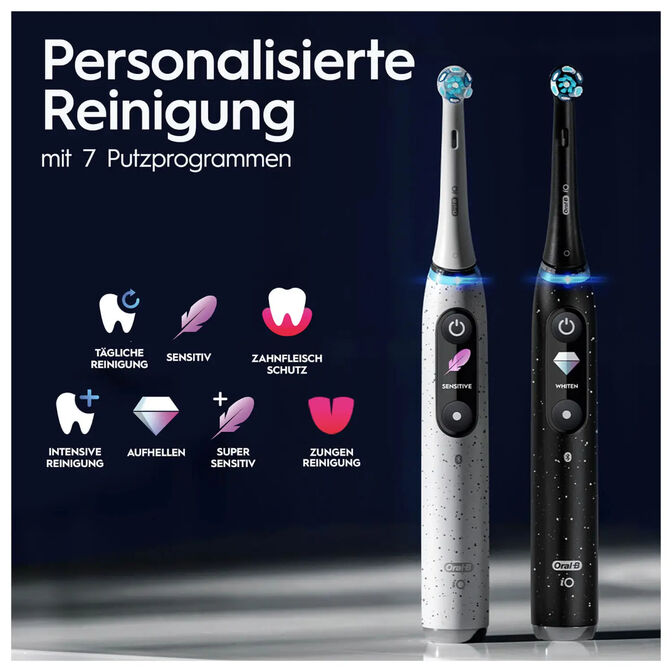Cepillo de Dientes El&eacute;ctrico Oral-B iO Series 10 Black Onyx Luxe Edition image number 8