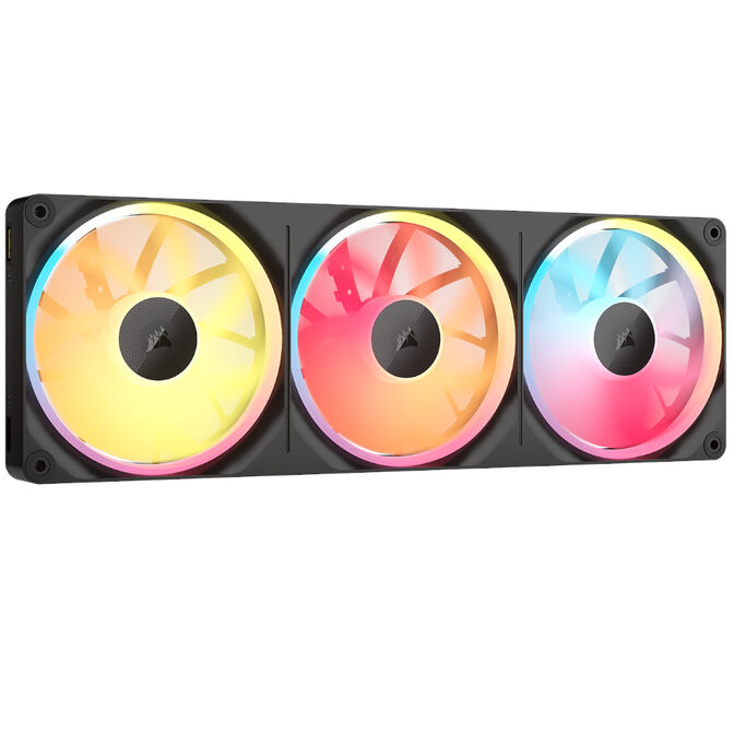 Ventilador Corsair iCUE Link LX360 RGB PWM Negra 120mm (Pack 3) image number 0