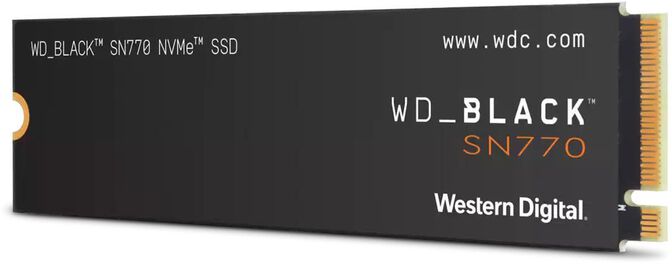 Disco SSD Western Digital Black SN770 2TB Gen4 M.2 NVMe (5150/4850MB/s) image number 1