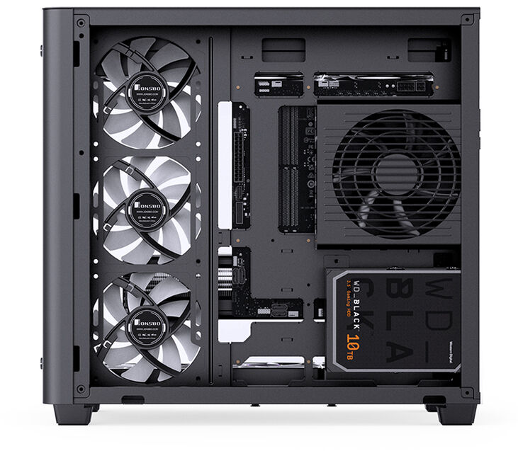 Caja ATX Jonsbo TK-3 Vidrio Tempelado Negro image number 2