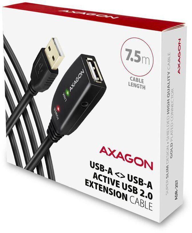 Cable Extensi&oacute;n AXAGON ADR-207 Activo USB, USB 2.0, USB-A para USB-A - 7.55m image number 7