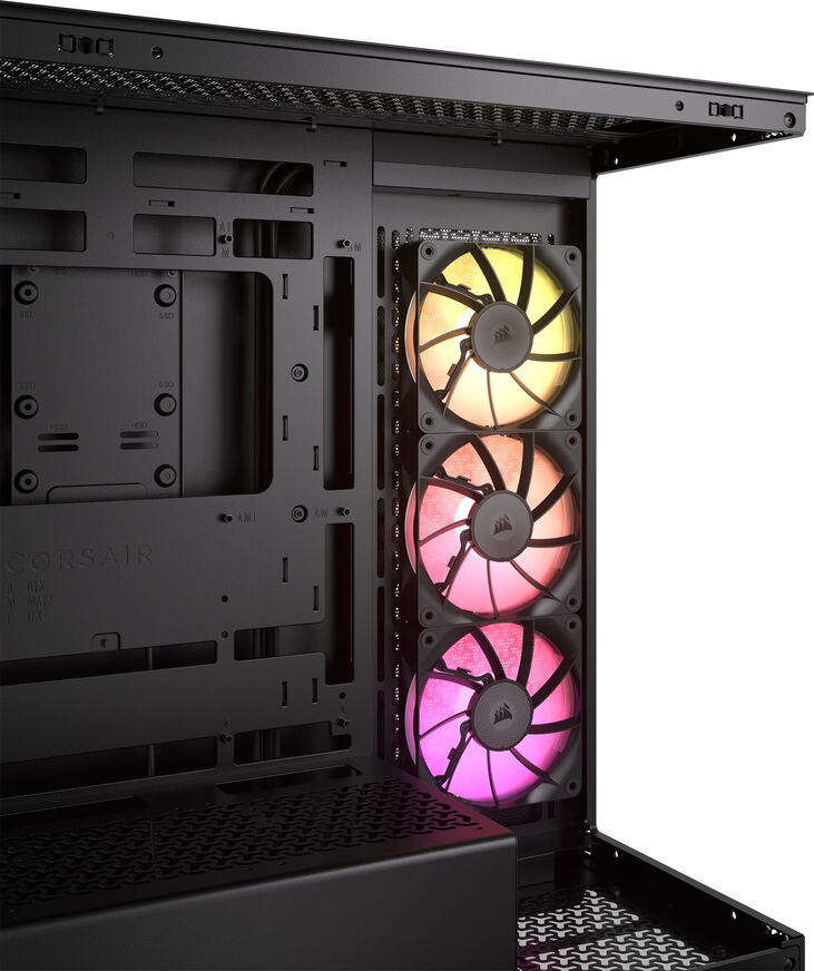 Torre ATX Corsair iCUE LINK 3500X RGB Negro Cristal Templado image number 2