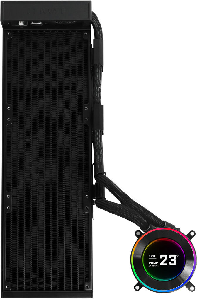 Kit Refrigeraci&oacute;n L&iacute;quida CPU AIO Lian Li HydroShift II LCD-C 360 Negro - 360mm S/Ventiladores image number 1