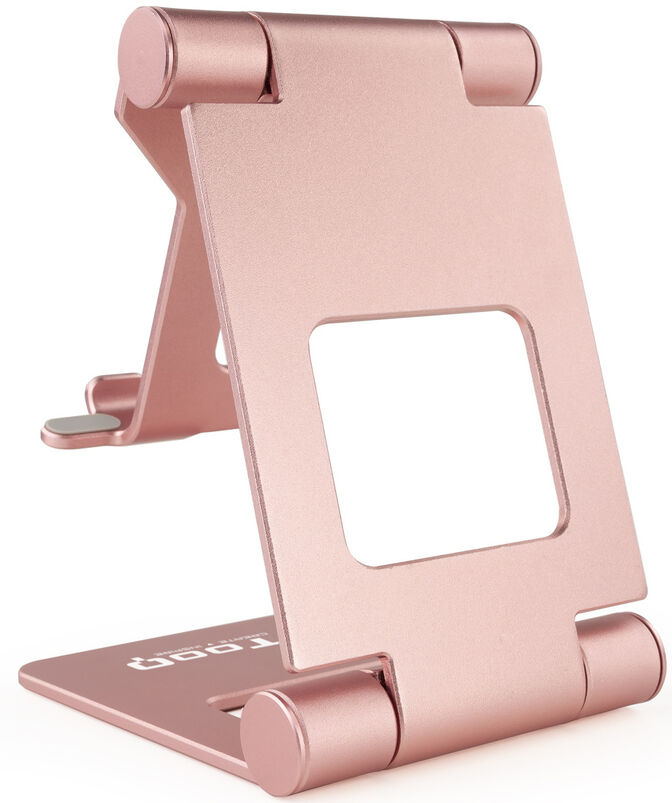 Soporte Mesa Tooq Ajustable p/ Smartphone/Tablet Max. 10" Rosa image number 2