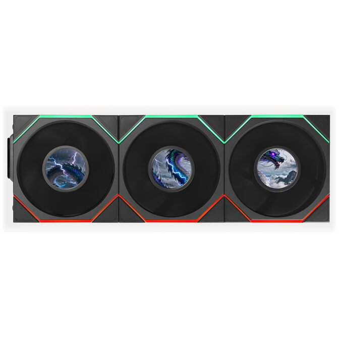 Ventilador Lian Li UNI FAN TL120 LCD FLEX Wireless Negro 120mm (Pack 3) image number 2