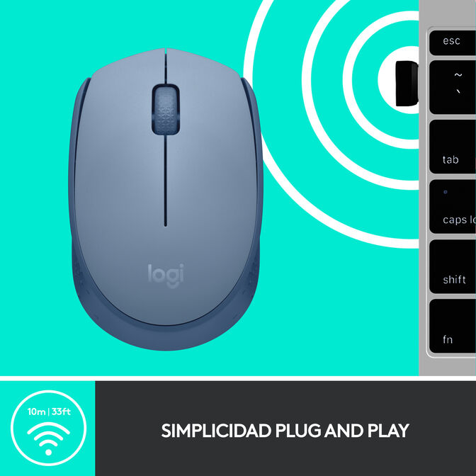 Rat&oacute;n Logitech M171 Wireless Azul (910-006866) image number 8