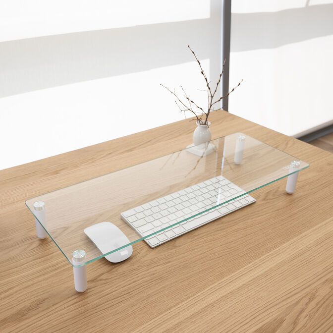 Soporte Elevador Tooq para Monitores de Aluminio y Vidrio Templado image number 2