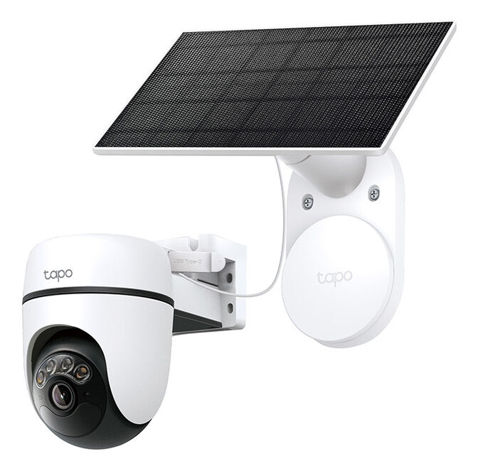 C&aacute;mara de Vigilancia TP-Link Tapo TC90 KIT 2K 3MP Pan/Tilt Outdoor IP65 Security Wi-Fi com Bateria + Painel Solar Tapo A201 image number 1