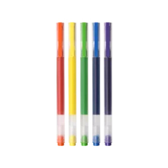 Xiaomi High-capacity Gel Pen (5-pack) - Bol&iacute;grafos Punta Fina de 0.5mm en 5 Colores image number 0