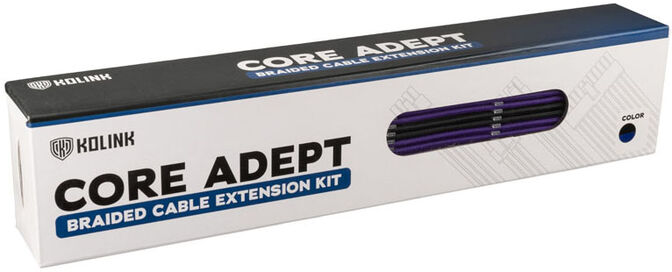 Kit de Expansi&oacute;n Kolink Core Adept Braided - Jet Black/Titan Purple image number 3