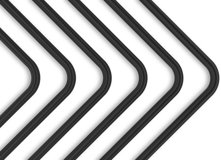 Tubo Rígido EKWB Loop Metal Pre-Doblado 90º 14mm 80cm Negro (Pack 2) image number 3