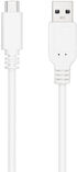 Cable USB 2.0 3A Nanocable USB-C/M para USB-A/M 0.5 M Blanco image number null