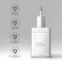 Carregado de pared AXAGON ACU-PD20W, 1 puerta (USB-C), PD3.0/PPS/QC4+/AFC/Apple, 20 W, Blanco image number null
