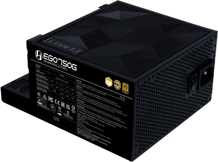 Fuente Modular Lian Li Edge 750W 80+ Gold Negra image number 3