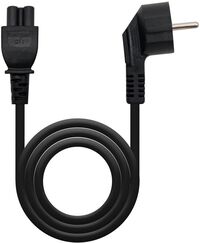 Cable de Alimentación Trevo Nanocable CEE7 Angular/M-C5/F 3 M Negro