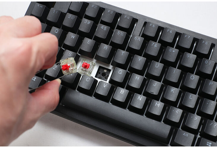 Teclado Mecânico Ducky Zero 6108 100% Classic Black RGB Tri-Mode Connect MX2A-Red (ES) image number 7