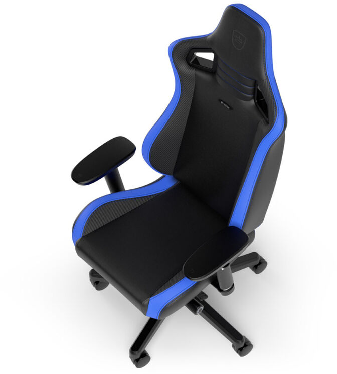 Silla noblechairs EPIC Compact - Negro /Carbono /Azul image number 6