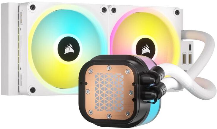 Refrigeraci&oacute;n L&iacute;quida CPU Corsair iCUE LINK H100i RGB 240mm Blanco image number 5