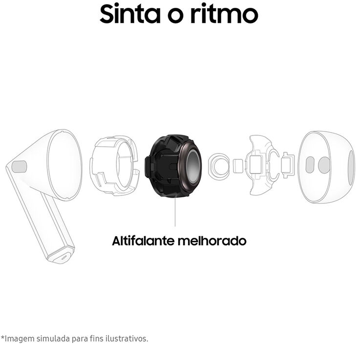 Earbuds Samsung Galaxy Buds 3 Bluetooth Grafite image number 3