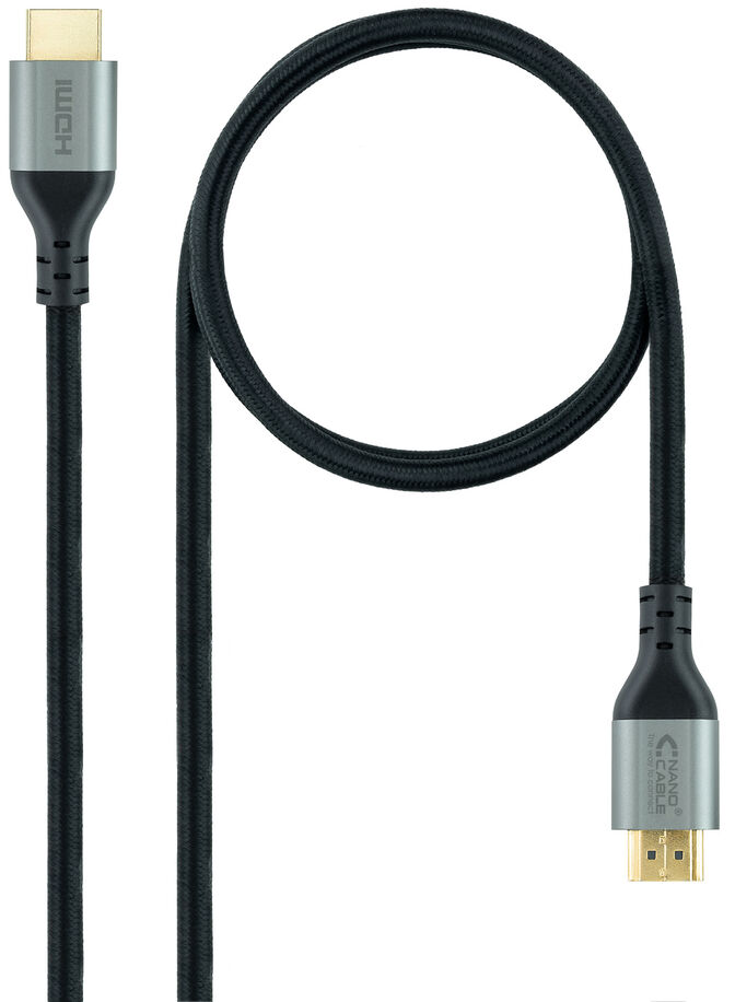 Cable HDMI V2.1 Ultra High Speed NanoCable USB-A M/M 1.5 M Negro Certificado ULTRA image number 0