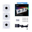 Ventilador Lian Li UNI FAN TL120 LCD RGB PWM Blanco 120mm (Pack 3) image number null