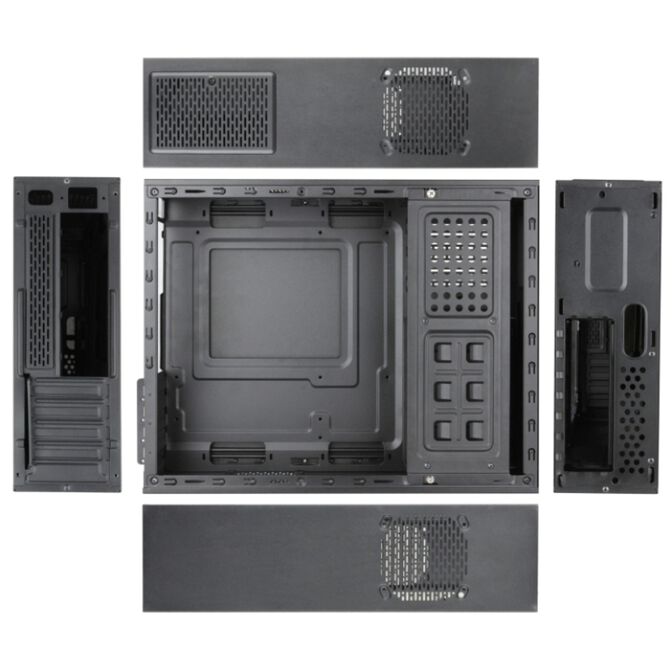 Caja Mini-ITX Tooq C/Fuente Alimentaci&oacute;n 500W Negro image number 3