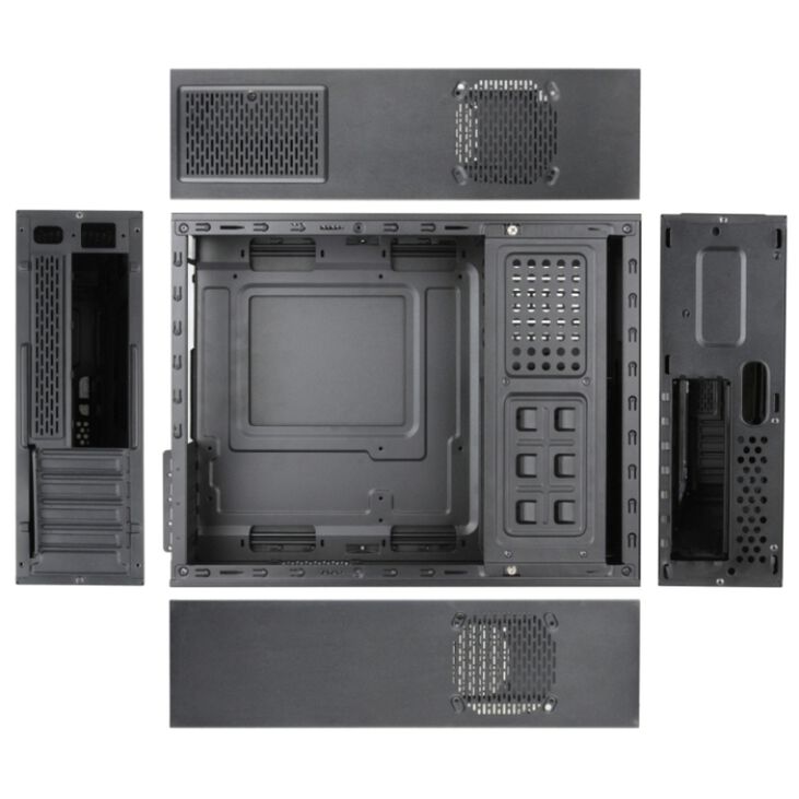 Caja Mini-ITX Tooq C/Fuente Alimentación 500W Negro image number 3