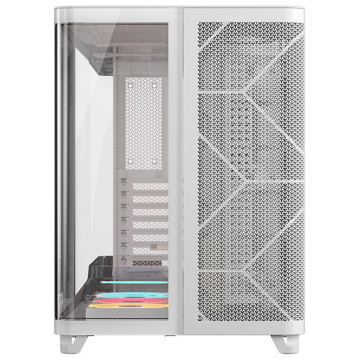 Torre E-ATX Corsair AIR 5400 LX-R Link Blanca Cristal Templado image number 1